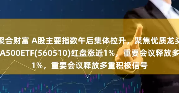 聚合财富 A股主要指数午后集体拉升，聚焦优质龙头企业的中证A500ETF(560510)红盘涨近1%，重要会议释放多重积极信号